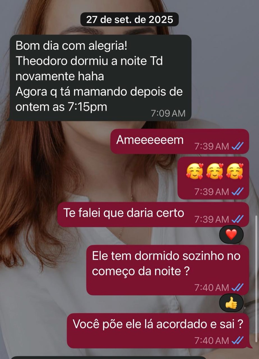 Real WhatsApp conversation with Theo's mom